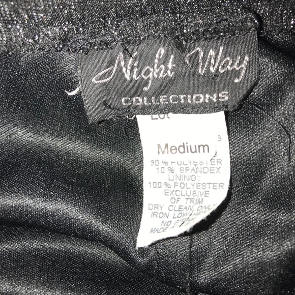 Night Way Collections sparkly wide leg pants M - Picture 6 of 12
